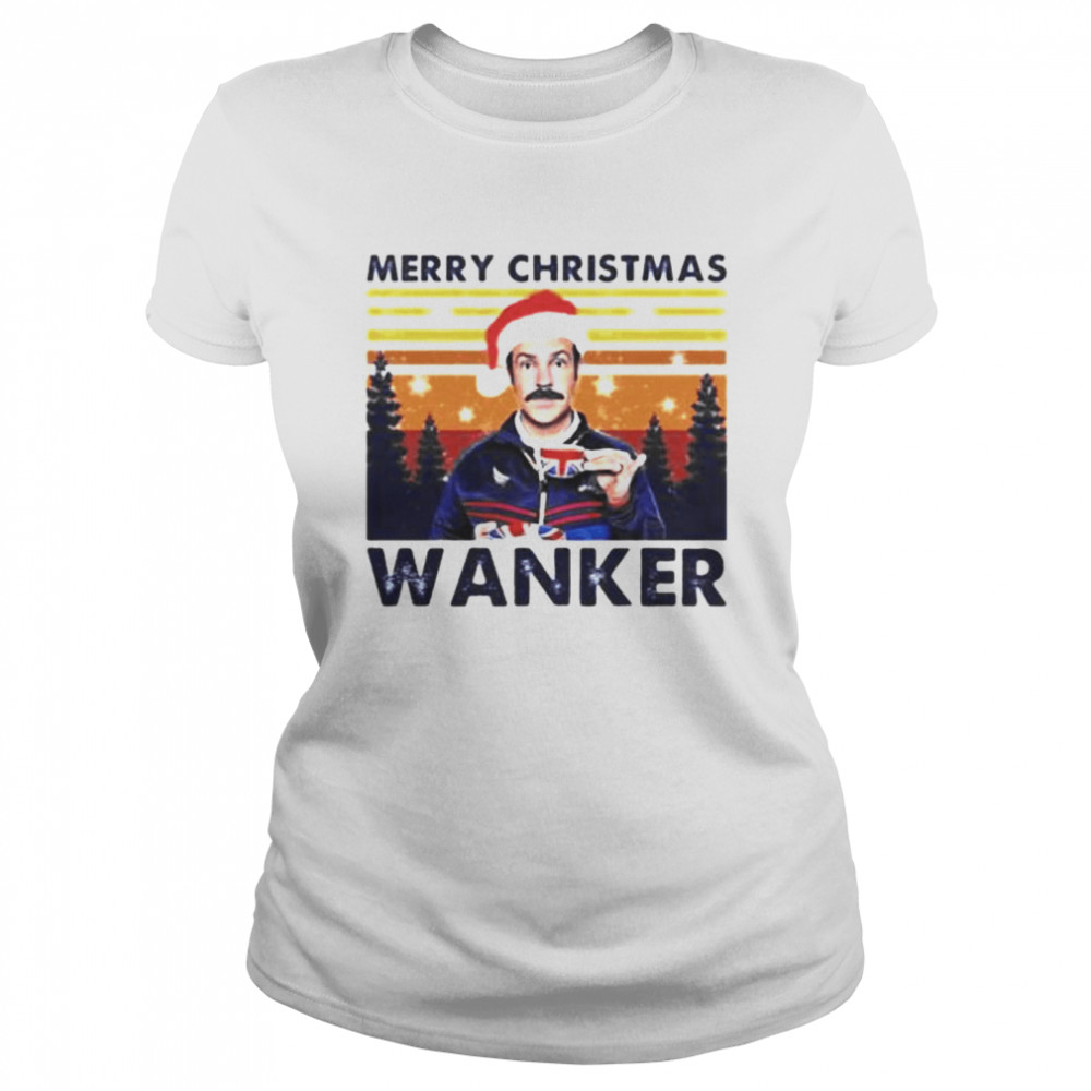 Ted Lasso merry christmas wanker shirt