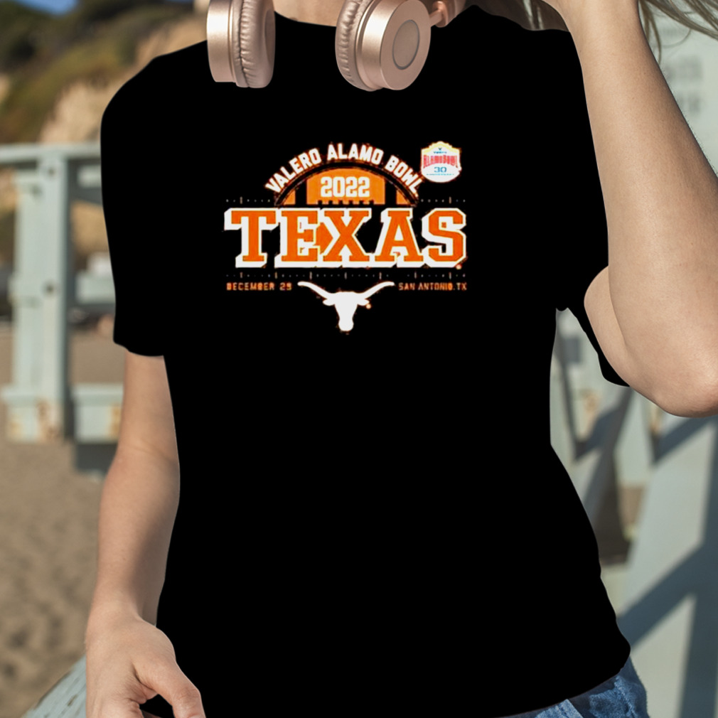 Texas longhorns football 2022 valero alamo bowl shirt