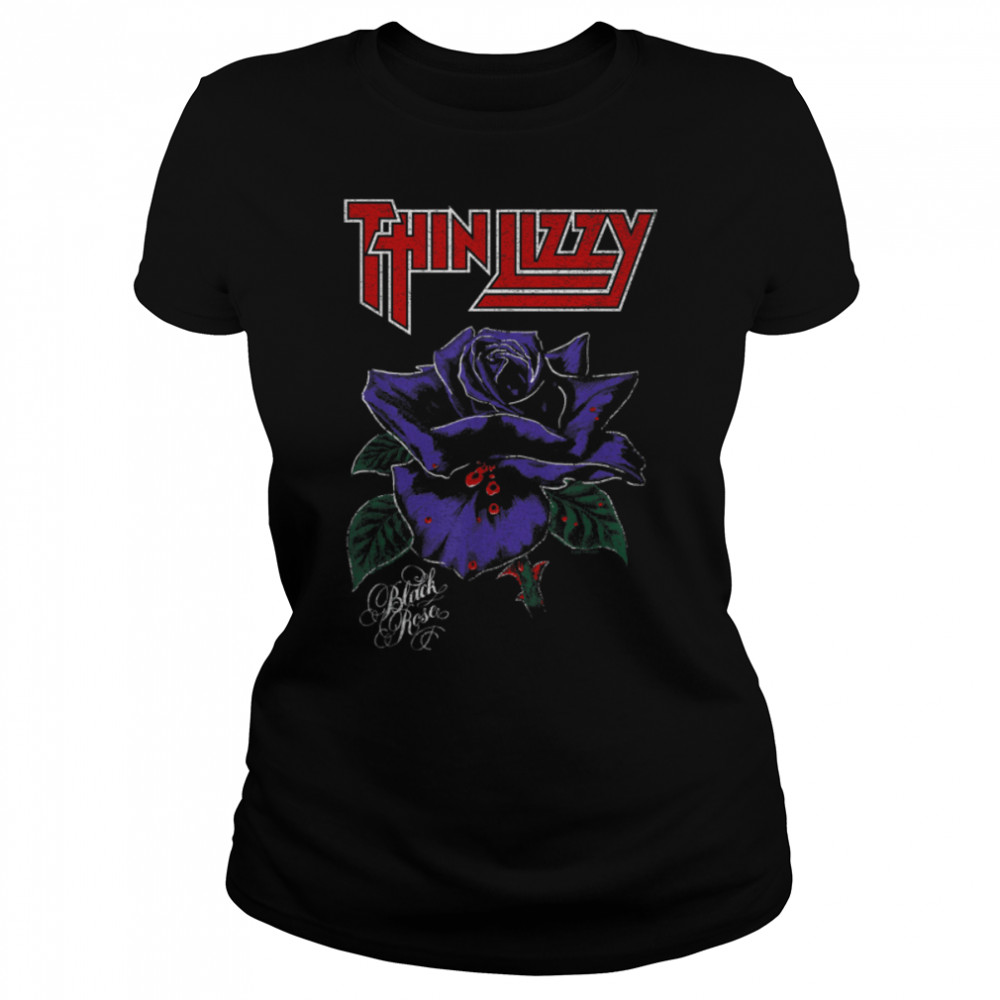 Thin Lizzy – Black Rose Color T-Shirt B09X89FHLY