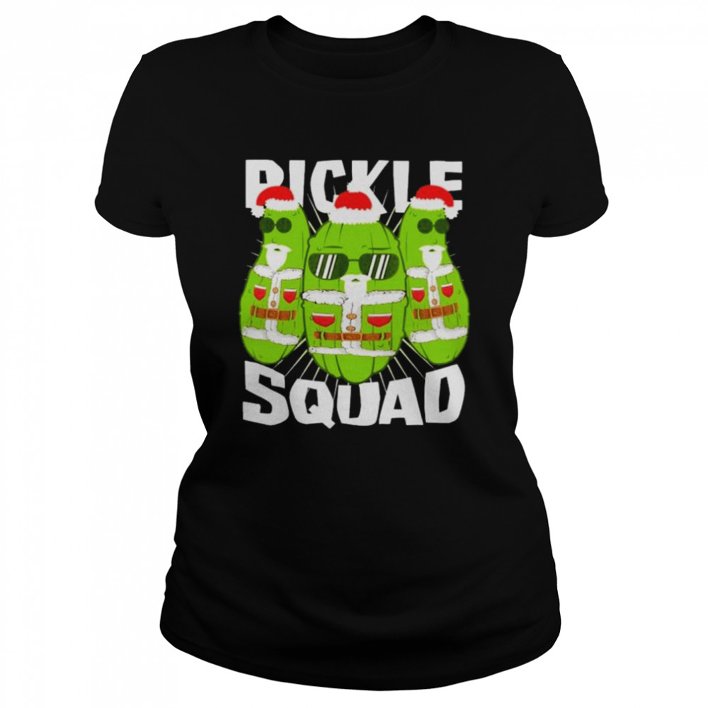 Three Pickles Santa Squad Merry Christmas Shirt