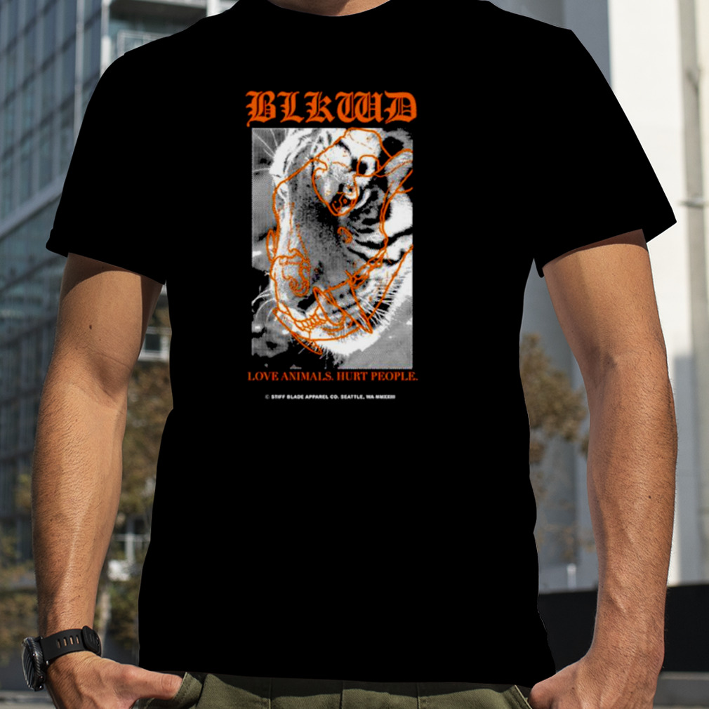 Blackwood love animals hurt people shirt