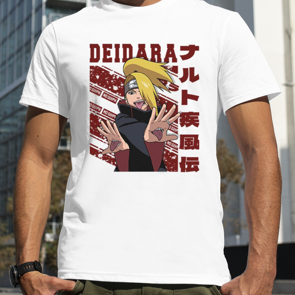 Three Mouths Deidara Akatsuki Naruto Shippuden shirt