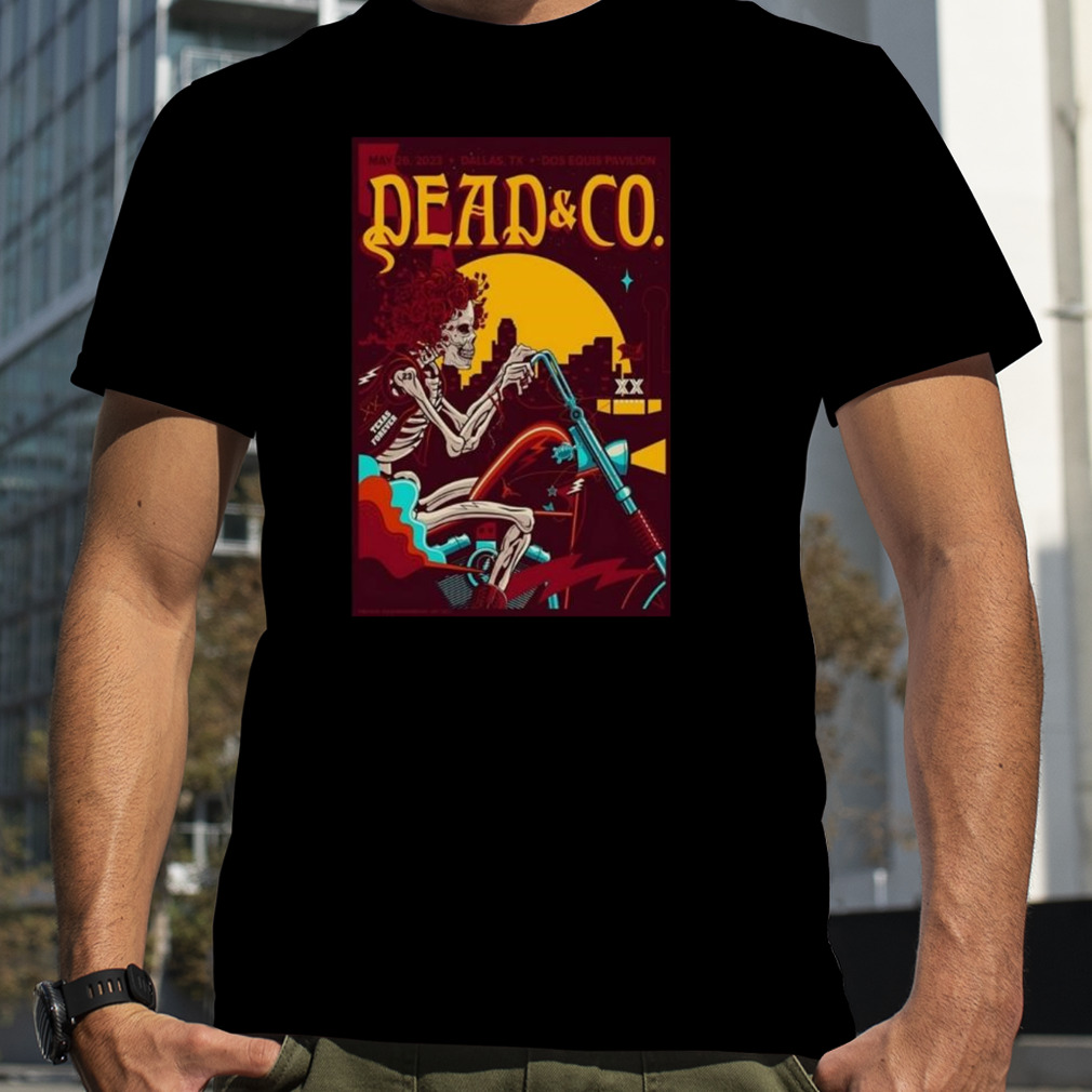 Dead & Co Dallas, TX 2023 Final Tour Poster Shirt