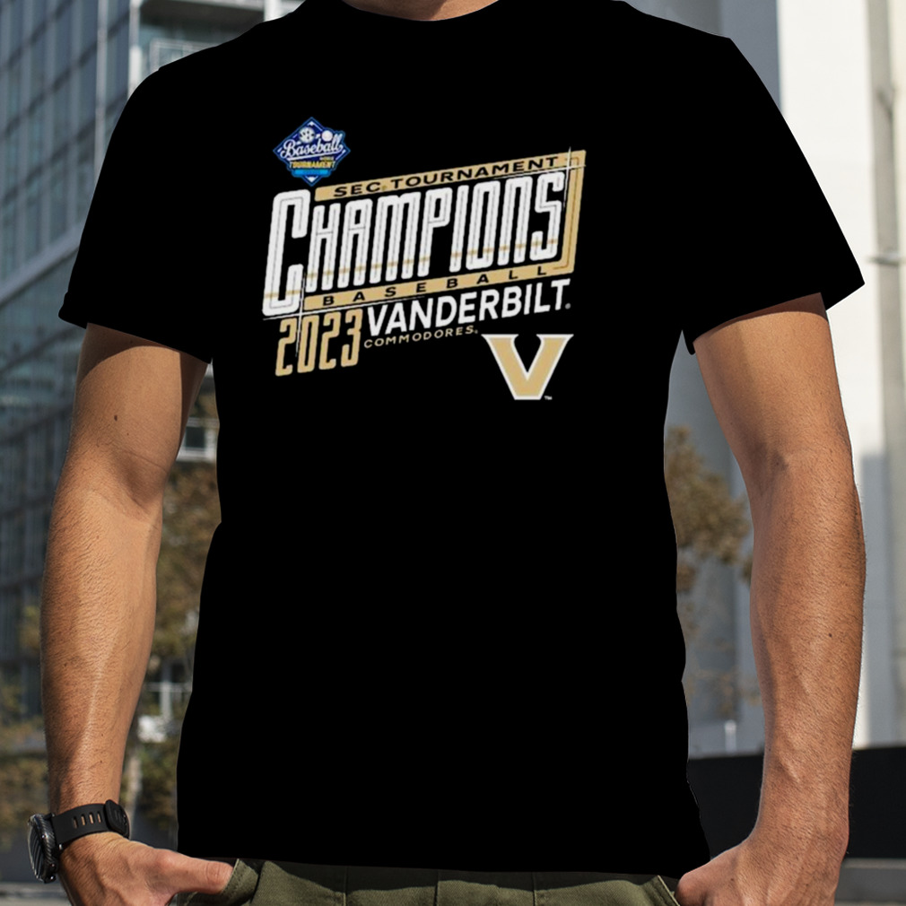 Hot Vanderbilt Commodores 2023 SEC Baseball Conference Tournament Champions Locker Room T-Shirt