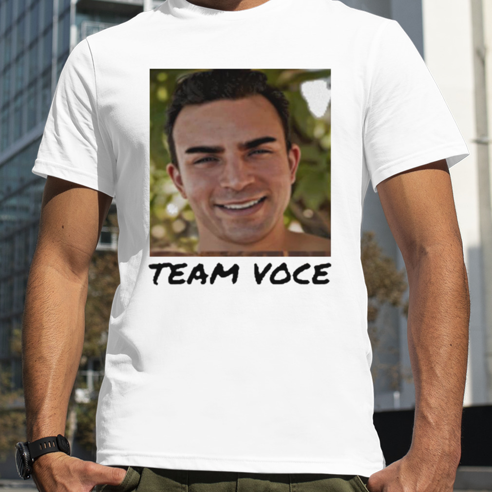 Carolyn Wearing A Team Voce Shirt