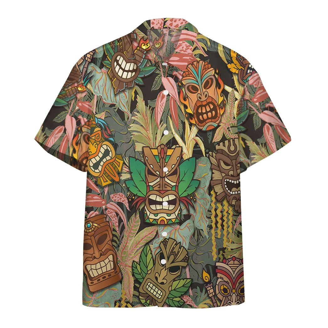 Tiki Head Hawaiian Shirts