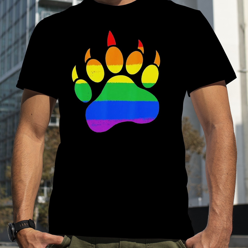 Gay Bear Paw Pride LGBT Pride Polar Cubs T-Shirt