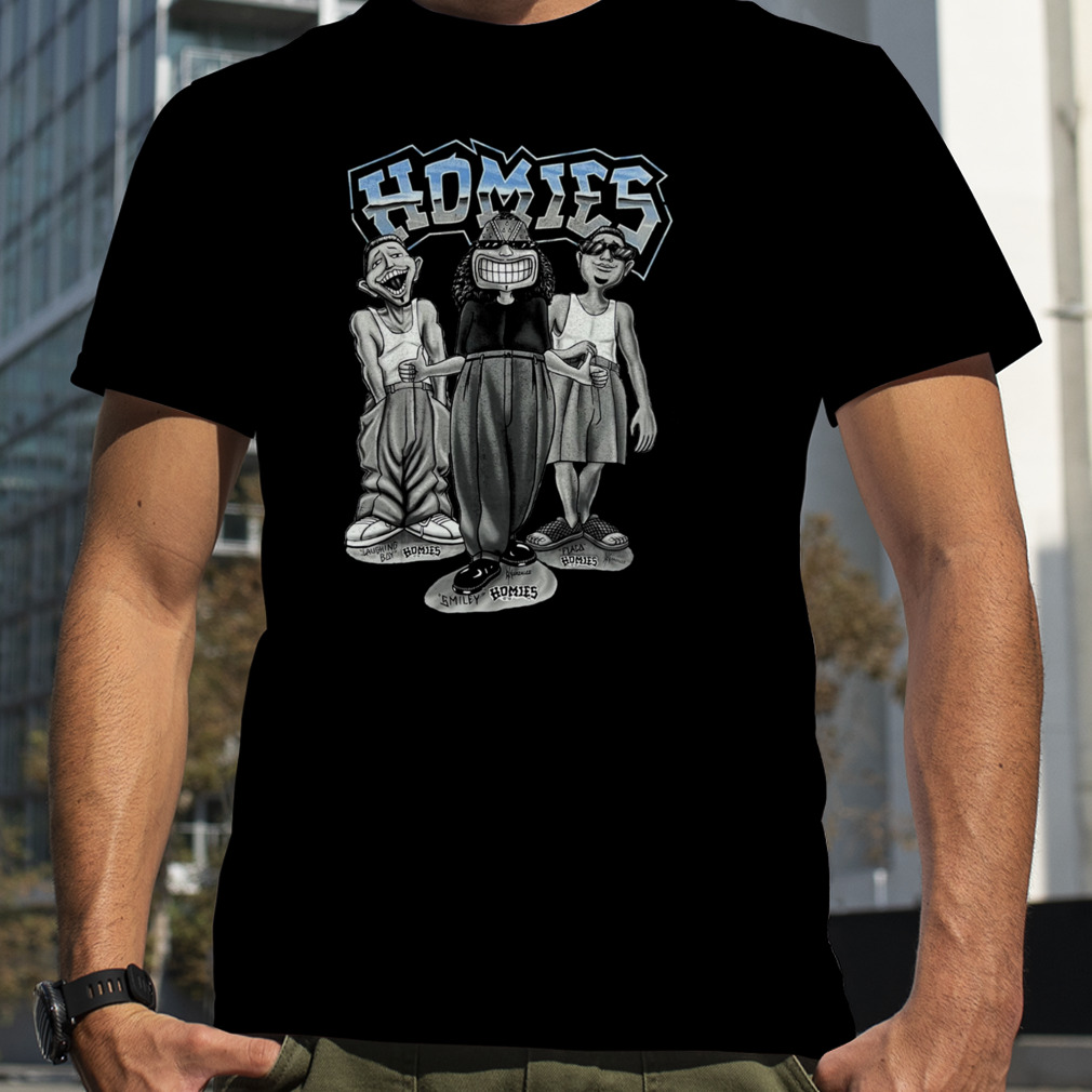 DGA Homies Smiley Trio Graphic T-Shirt L