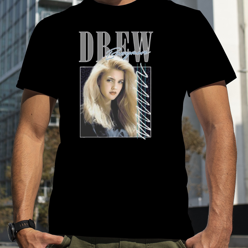 Drew Barrymore Collage Portrait Actress shirt