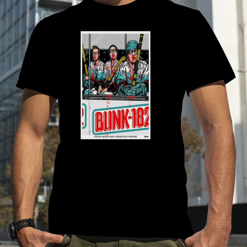 Poster Blink-182 06 25, 2023 Climate Pledge Arena, Washington Event Shirt
