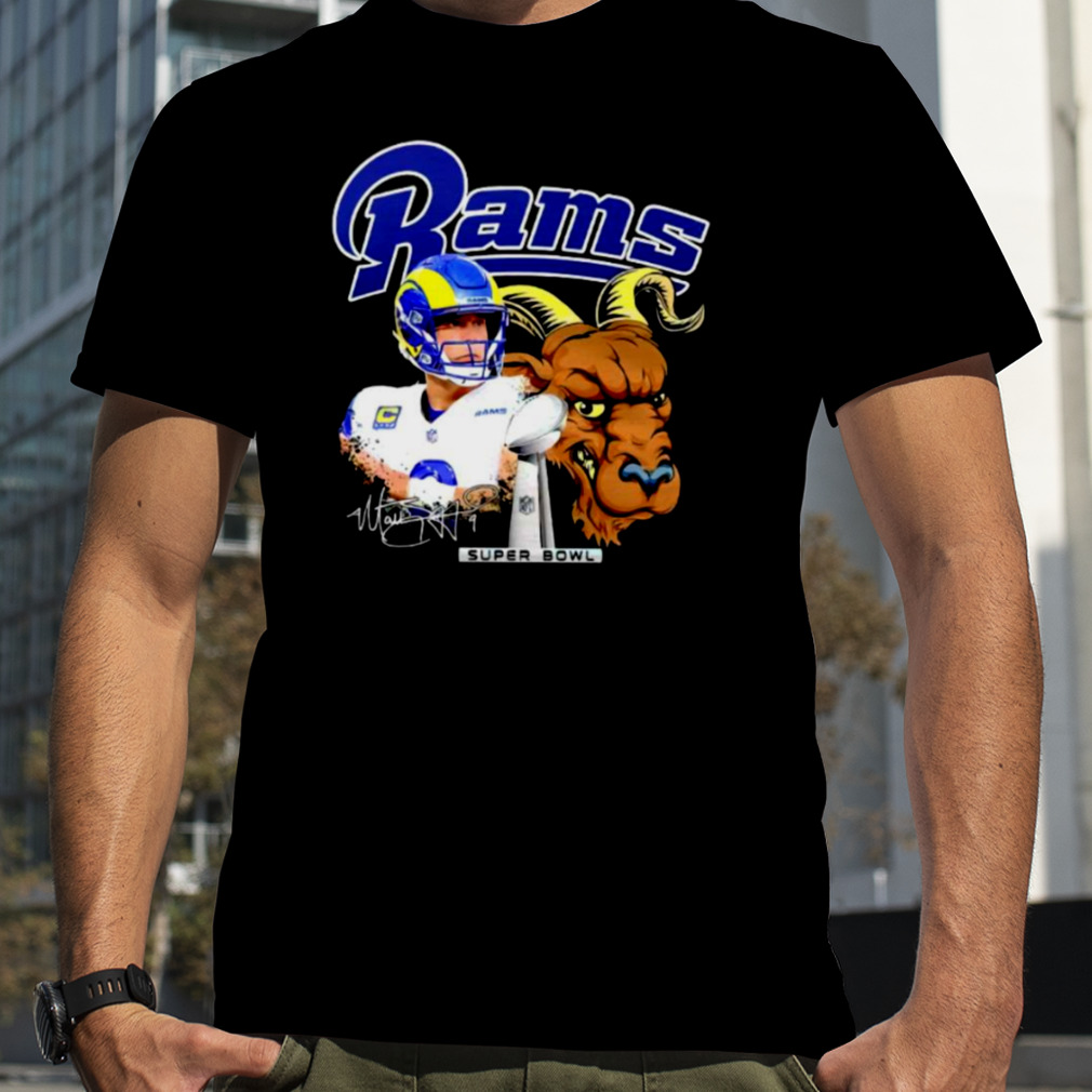 Rams John Wolford Goat Super Bowl T-Shirt