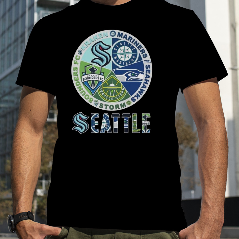 Seattle Kraken Mariners Storm Sounders Seahawks 2023 Shirt