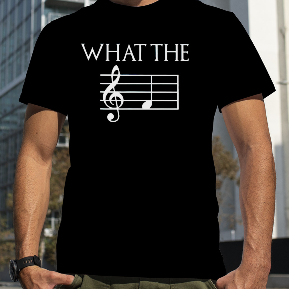 What the f musical note shirt
