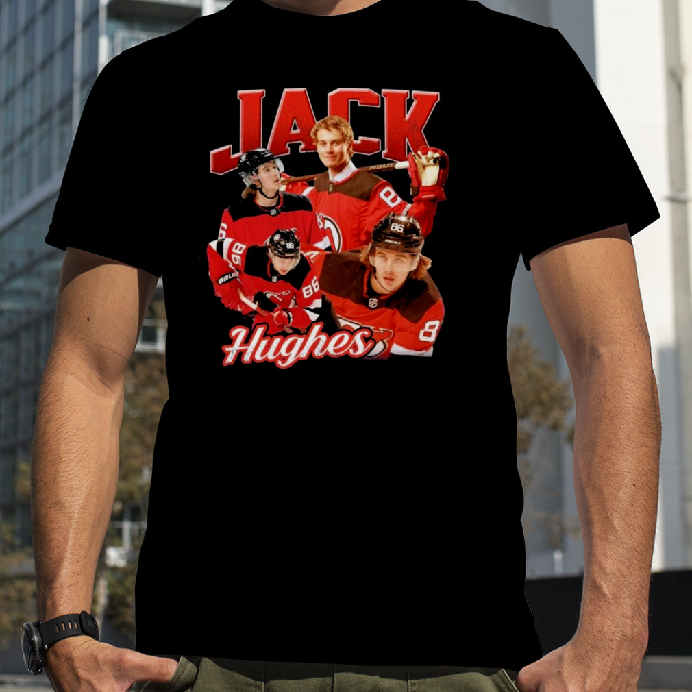 jack Hughes Hockey NHL Vintage T-shirt