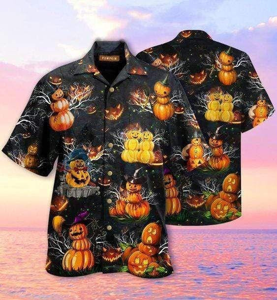 This Is My Scary Halloween Costume Halloween Pumpkin Unisex Hawaiian Shirts