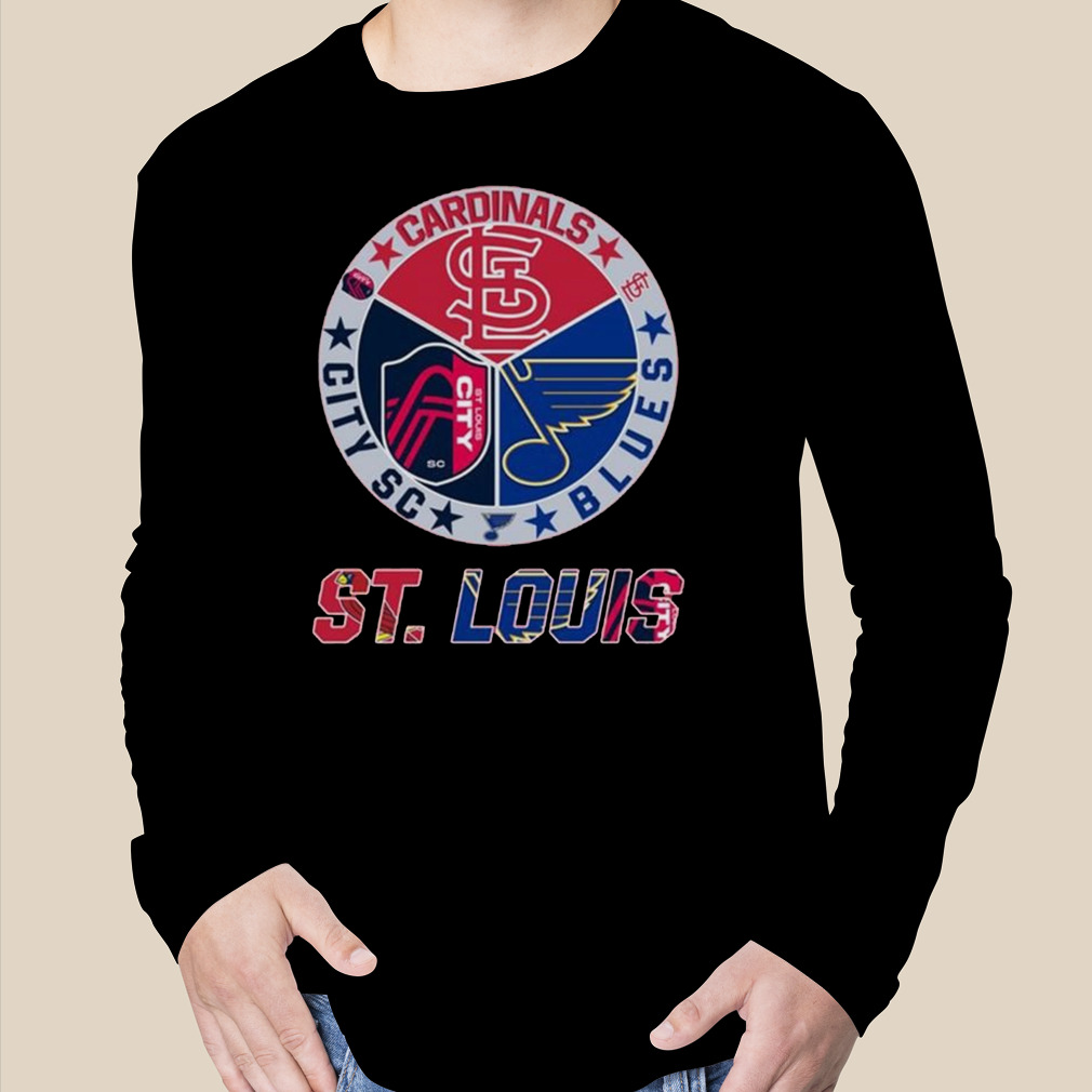 Official st louis cardinals city sc and blues shirt, hoodie