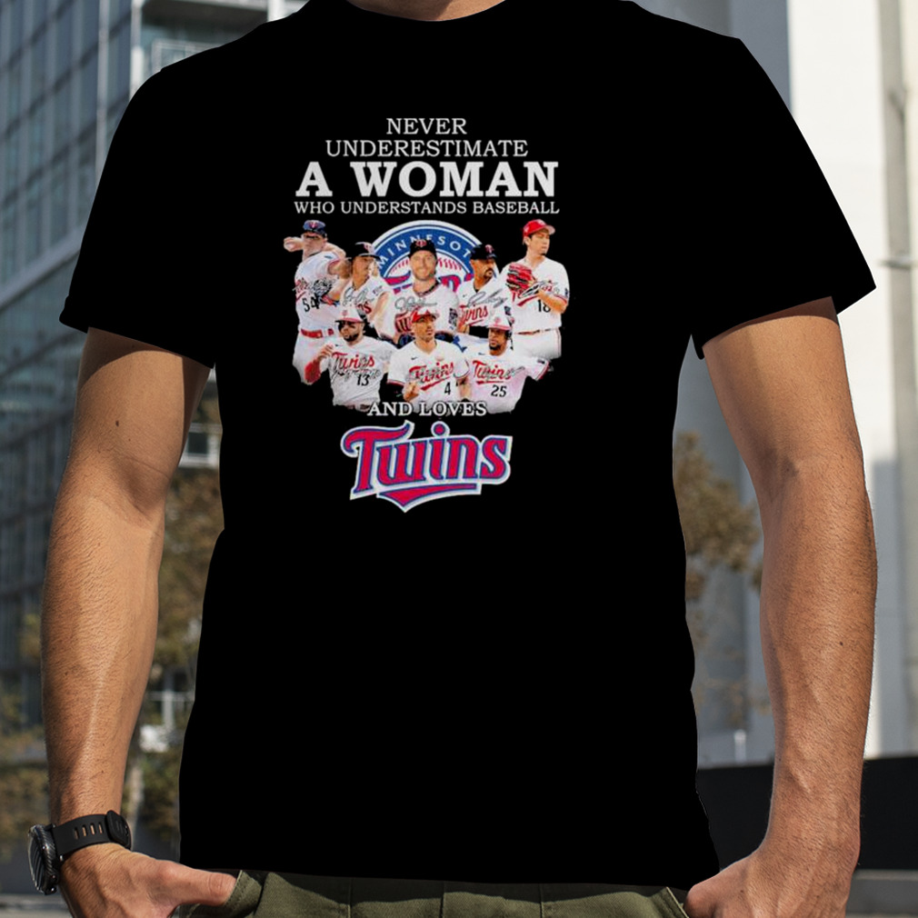 Never Underestimate A Woman Who Understands Baseball And Loves Twins Shirt