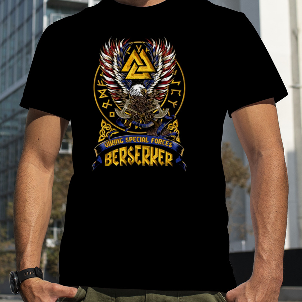 Viking Berserker Nordic Valknut Runes Special Forces shirt