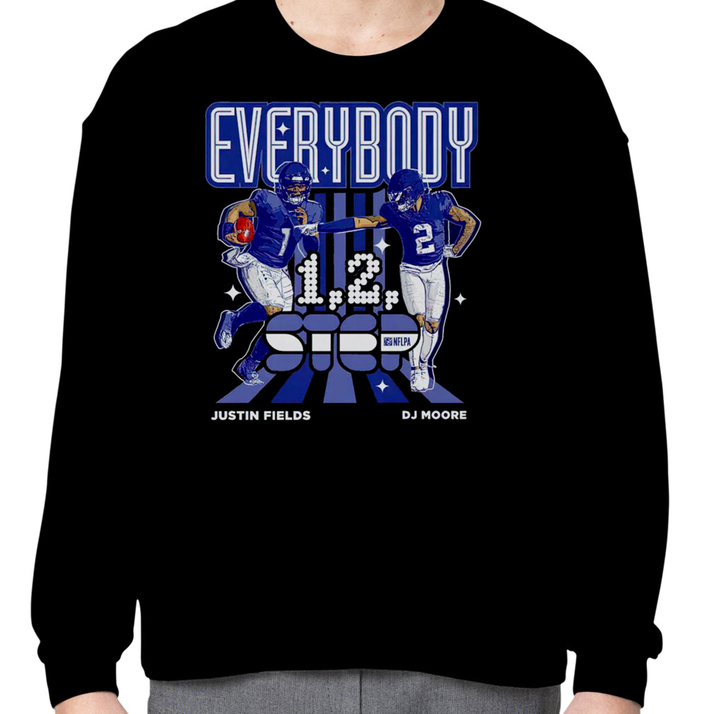 D.J. Moore And Justin Fields Everybody Chicago Bears 1 2 Step Shirt,  hoodie, longsleeve, sweatshirt, v-neck tee