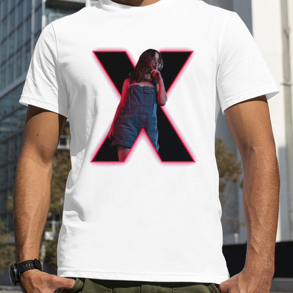 Mia Goth’s X 2022 Logo Movie Pearl shirt