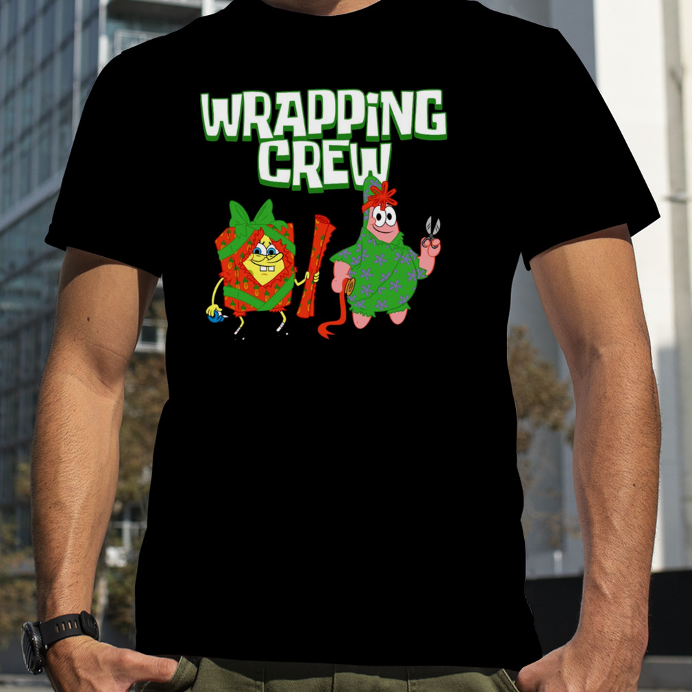 Patrick Star Wrapping Crew Christmas Halloween Spongebob Squarepants shirt