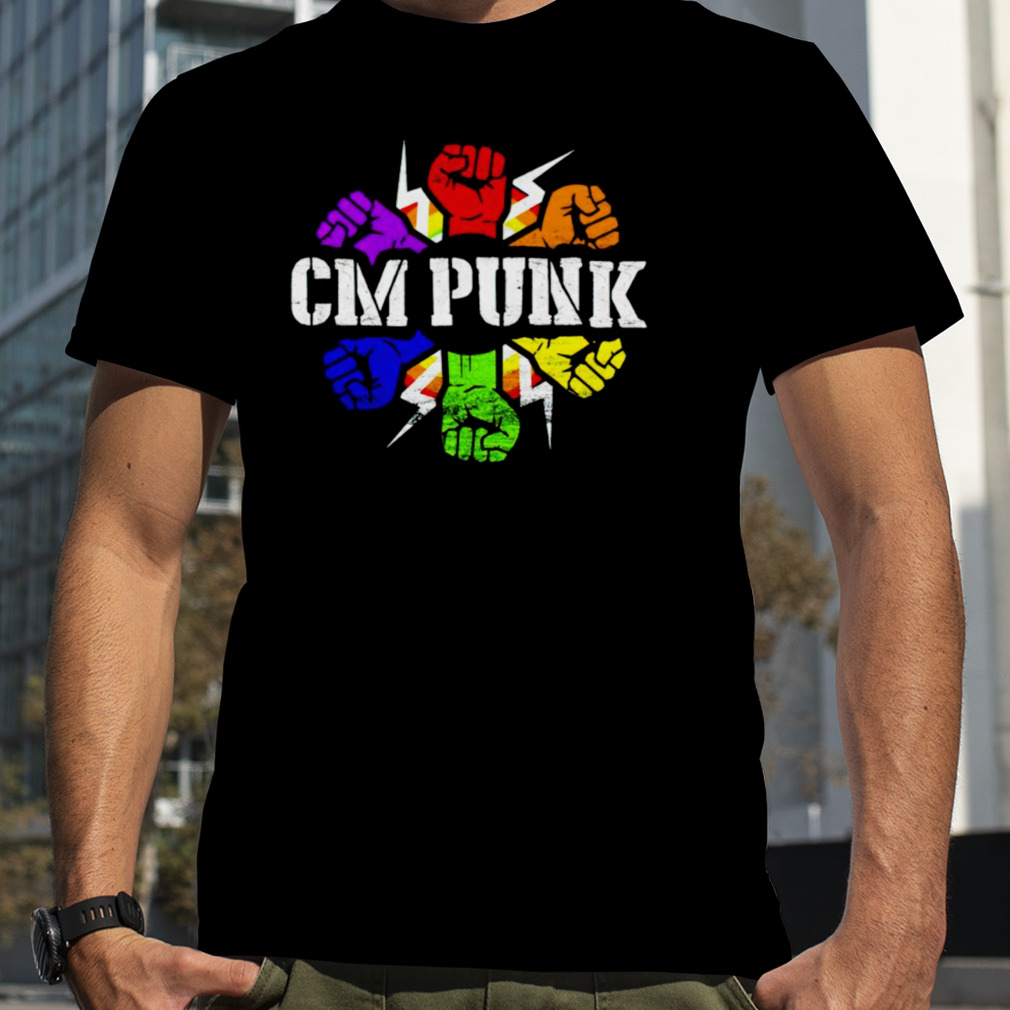 Professional Wrestler CM Punk Pride shirt