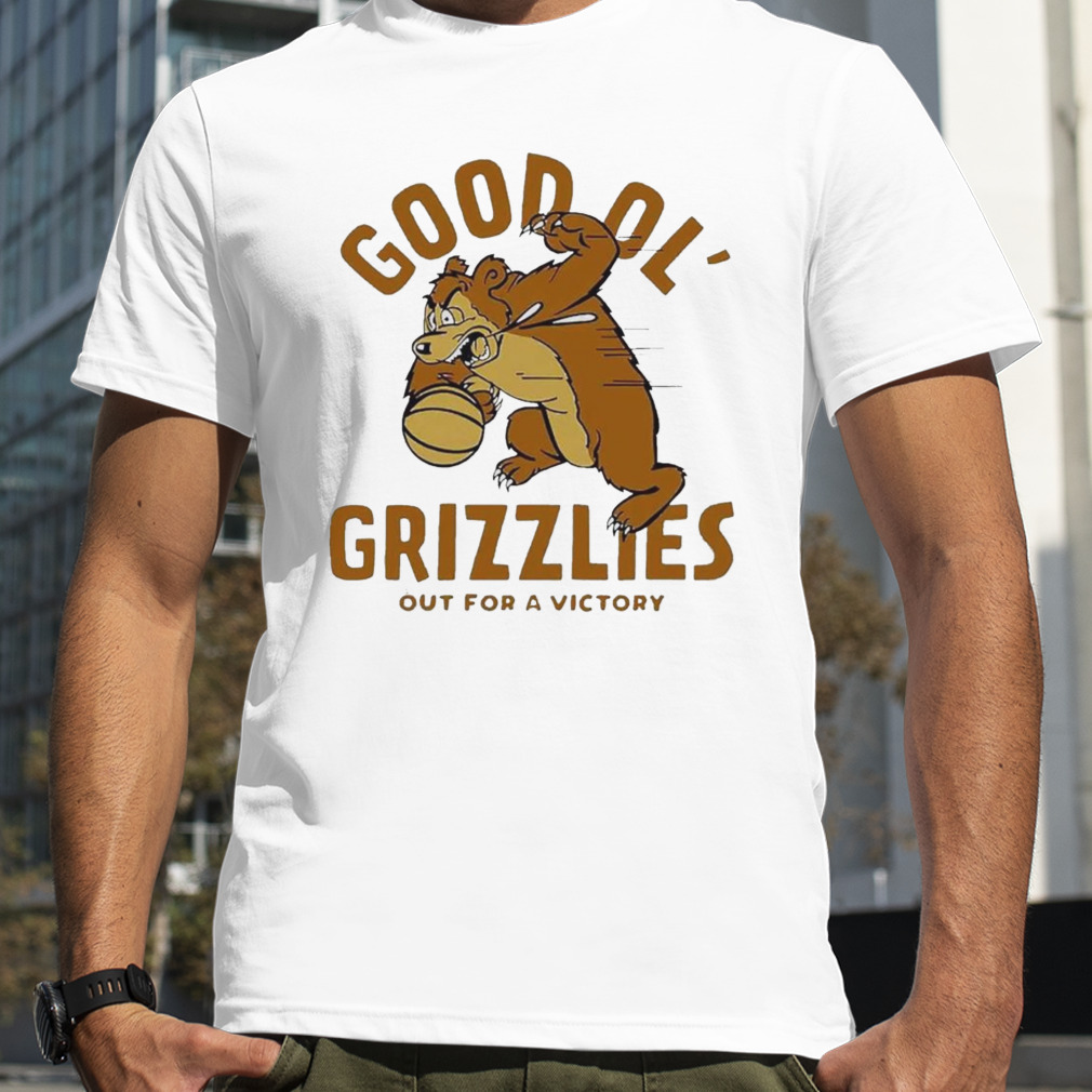 Montana Good Ol Grizzlies Vintage Basketball Out For A Victory Shirt