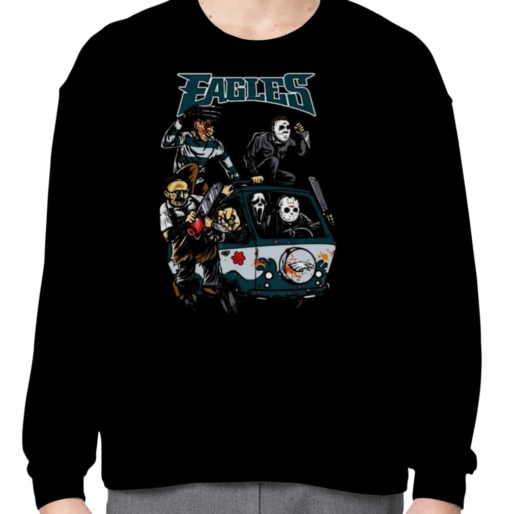 Horror Movies Characters Philadelphia Eagles Football Halloween Shirt -  High-Quality Printed Brand