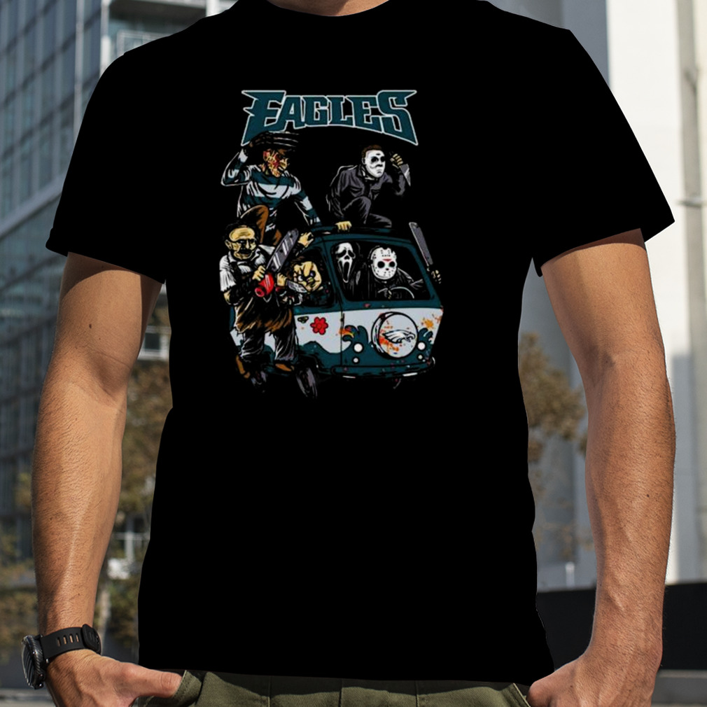 Horror Movies Characters Philadelphia Eagles Football Halloween Shirt -  High-Quality Printed Brand