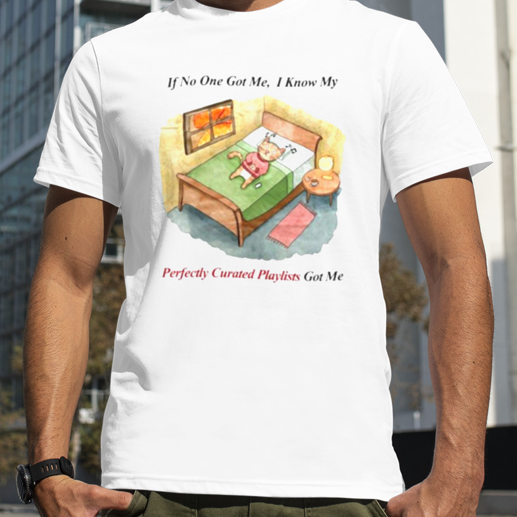 If No One Got Me I Know My Perfectly Curated Playlists Got Me shirt