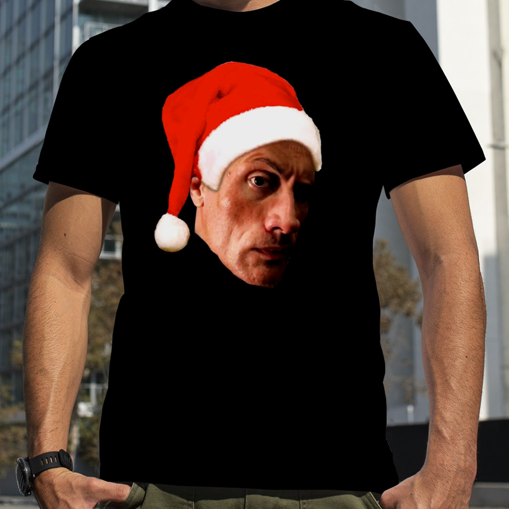 The Rock Eyebrow Raise Face Christmas Meme shirt