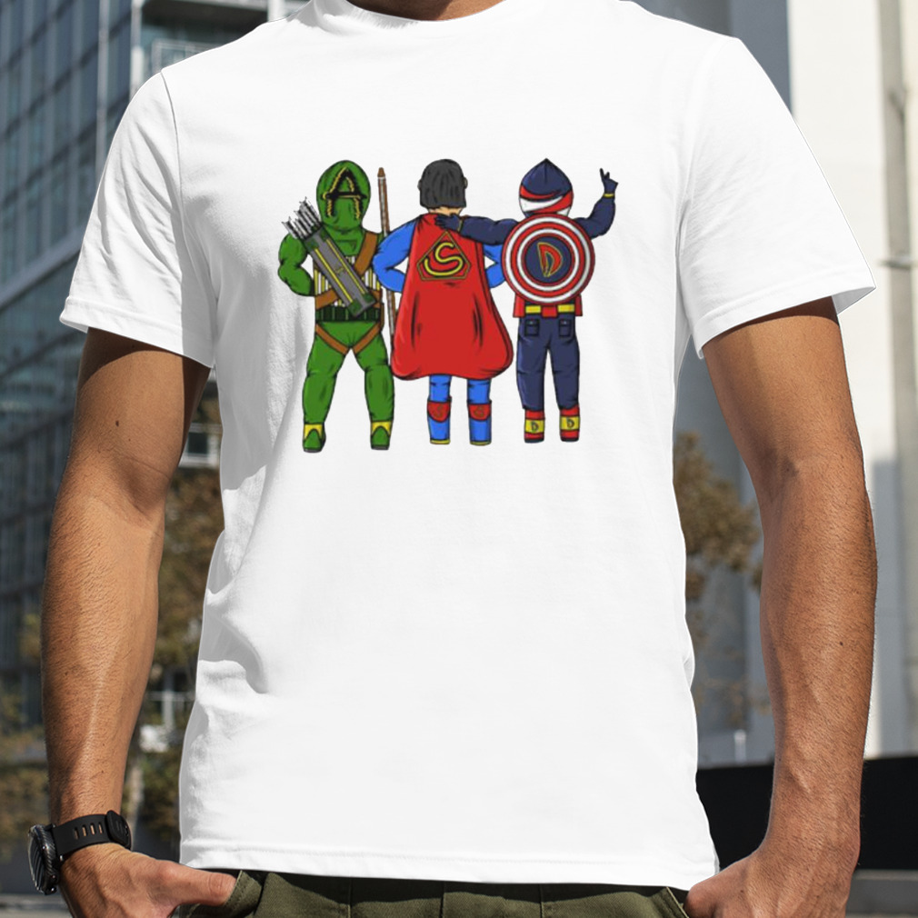 Three Superhero Best Friends shirt