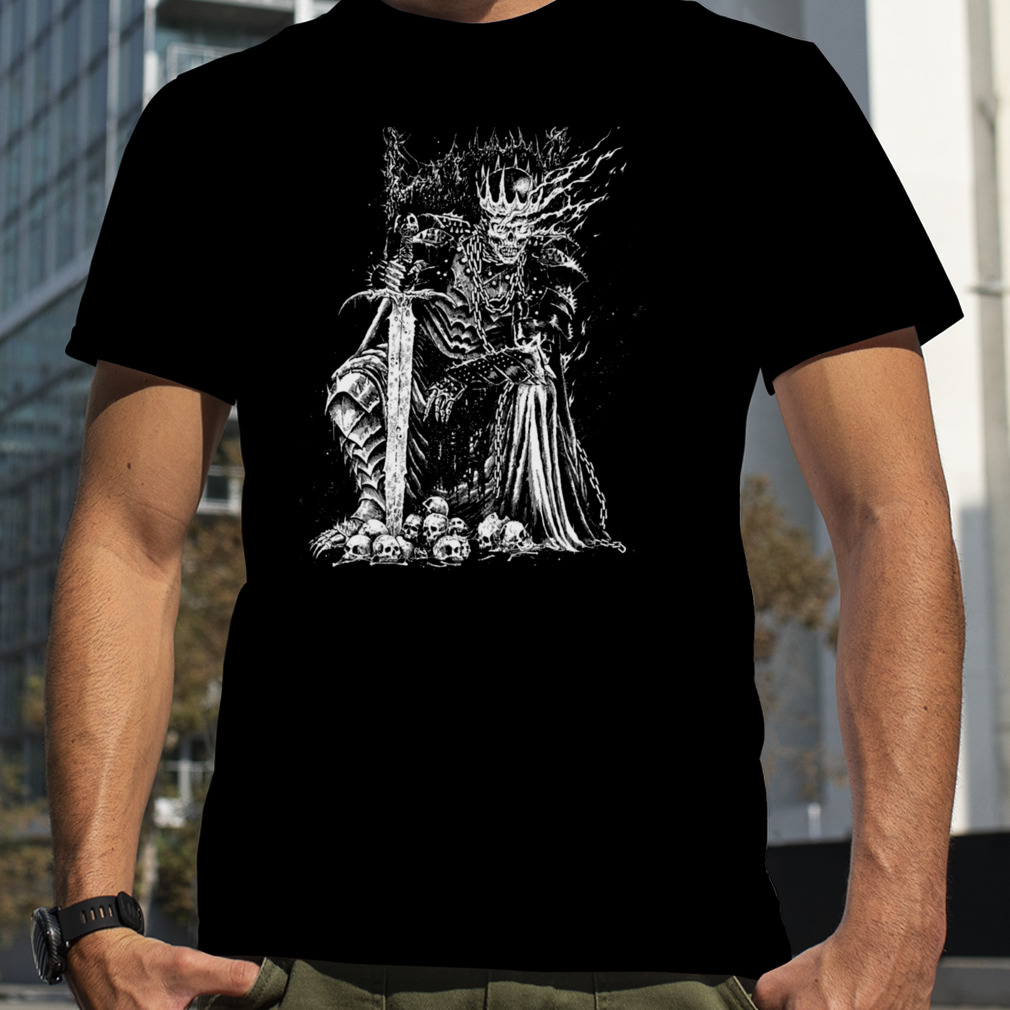 Death Skeleton Emperor Throne Black shirt