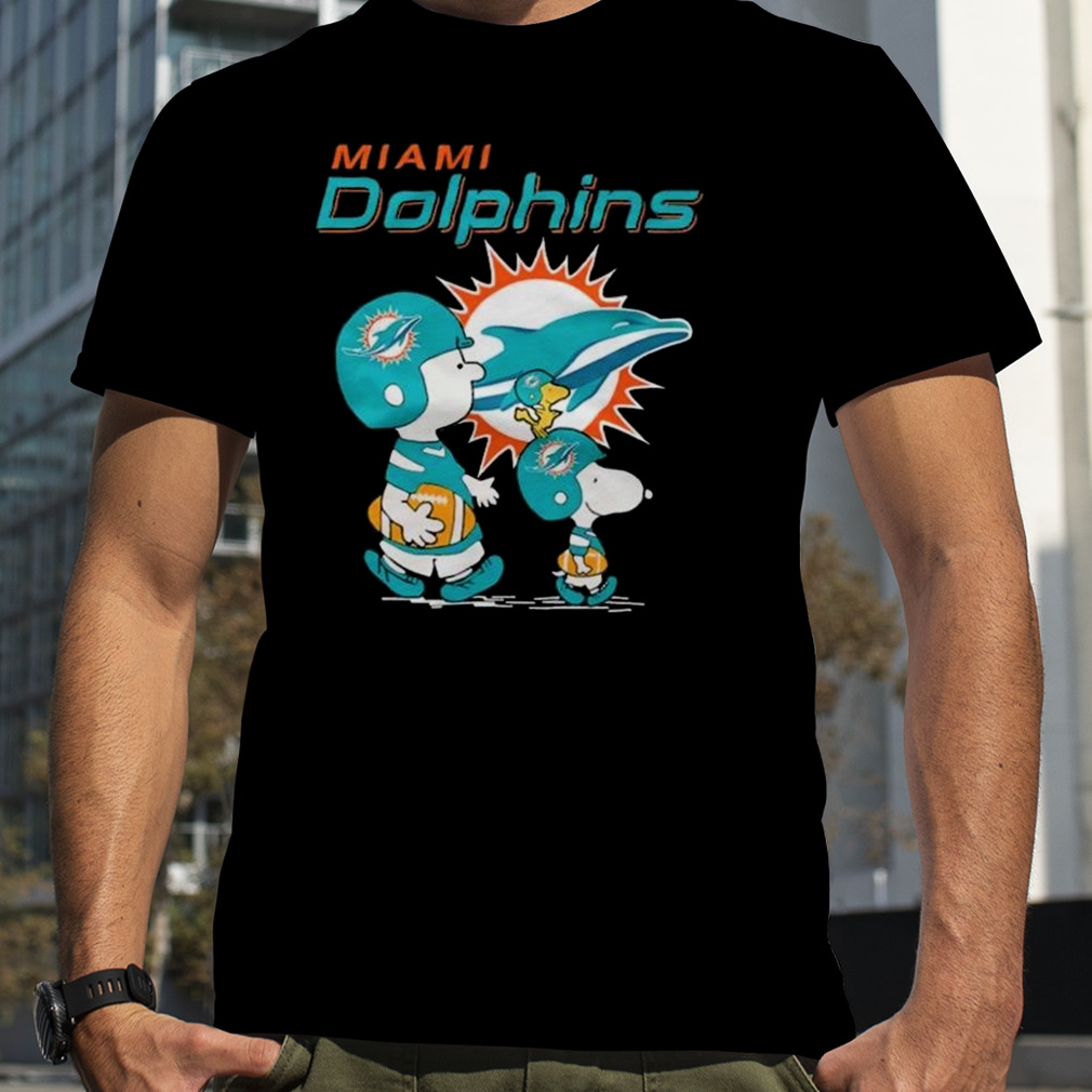 Miami Dolphins Snoopy and Charlie Brown Peanuts shirt, hoodie