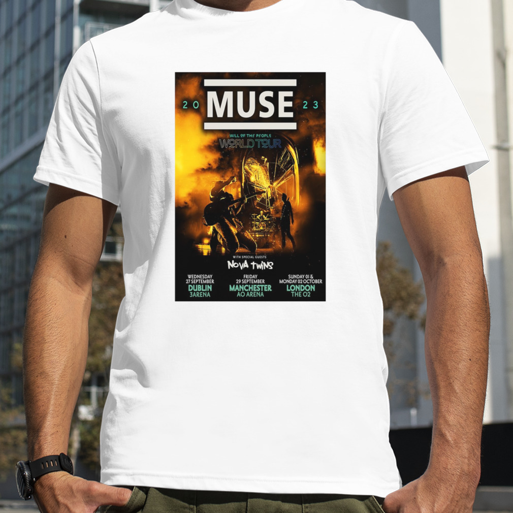 Poster Muse Manchester Uk 09 29 2023 AO Arena Show art poster design shirt