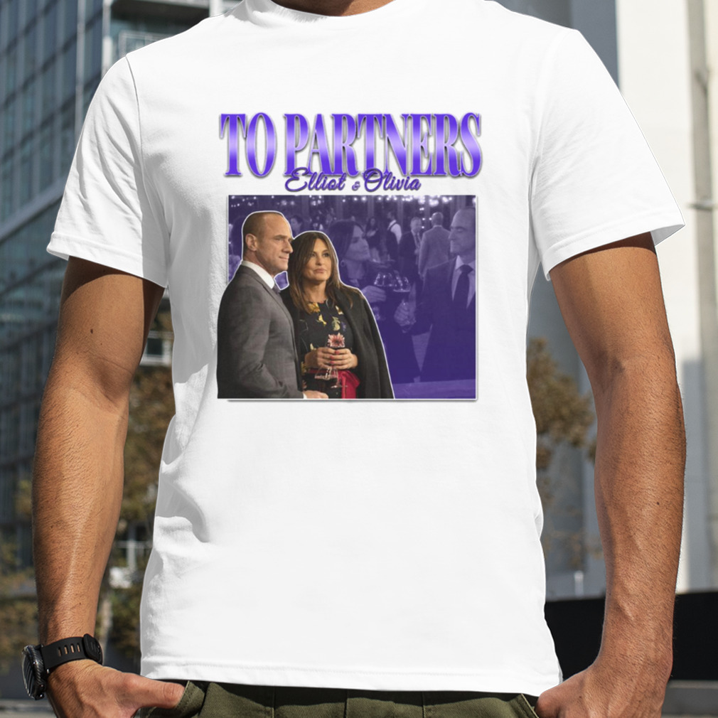 To Partners Eo Bensler Olivia Benson Elliot Stabler 90s shirt