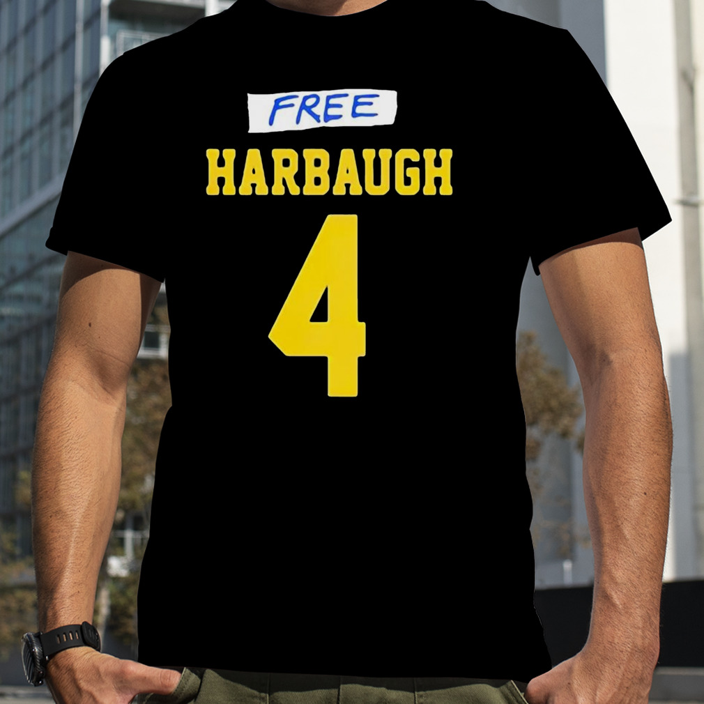 JJ McCarthy Free Harbaugh text design T-shirt