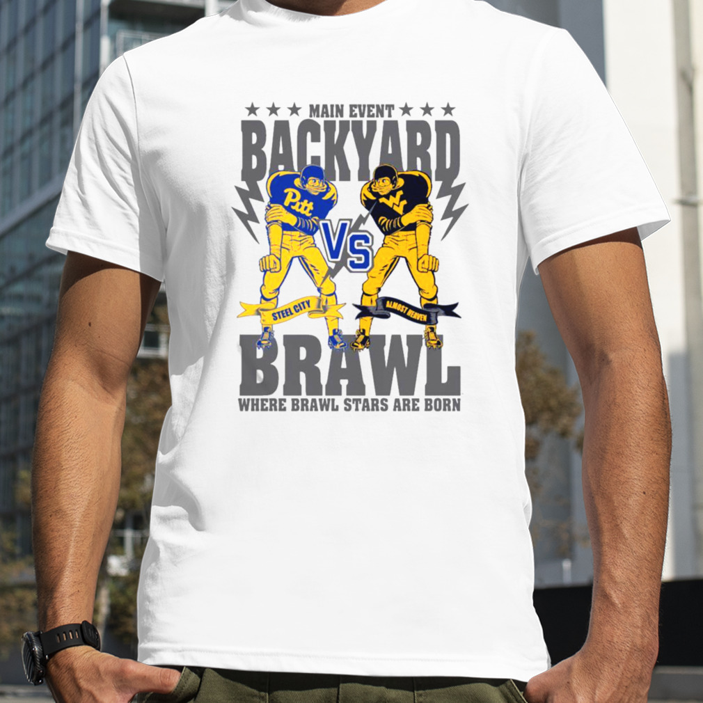 Mens Blue 84 West Virginia Mountaineers Backyard Brawl SS shirt