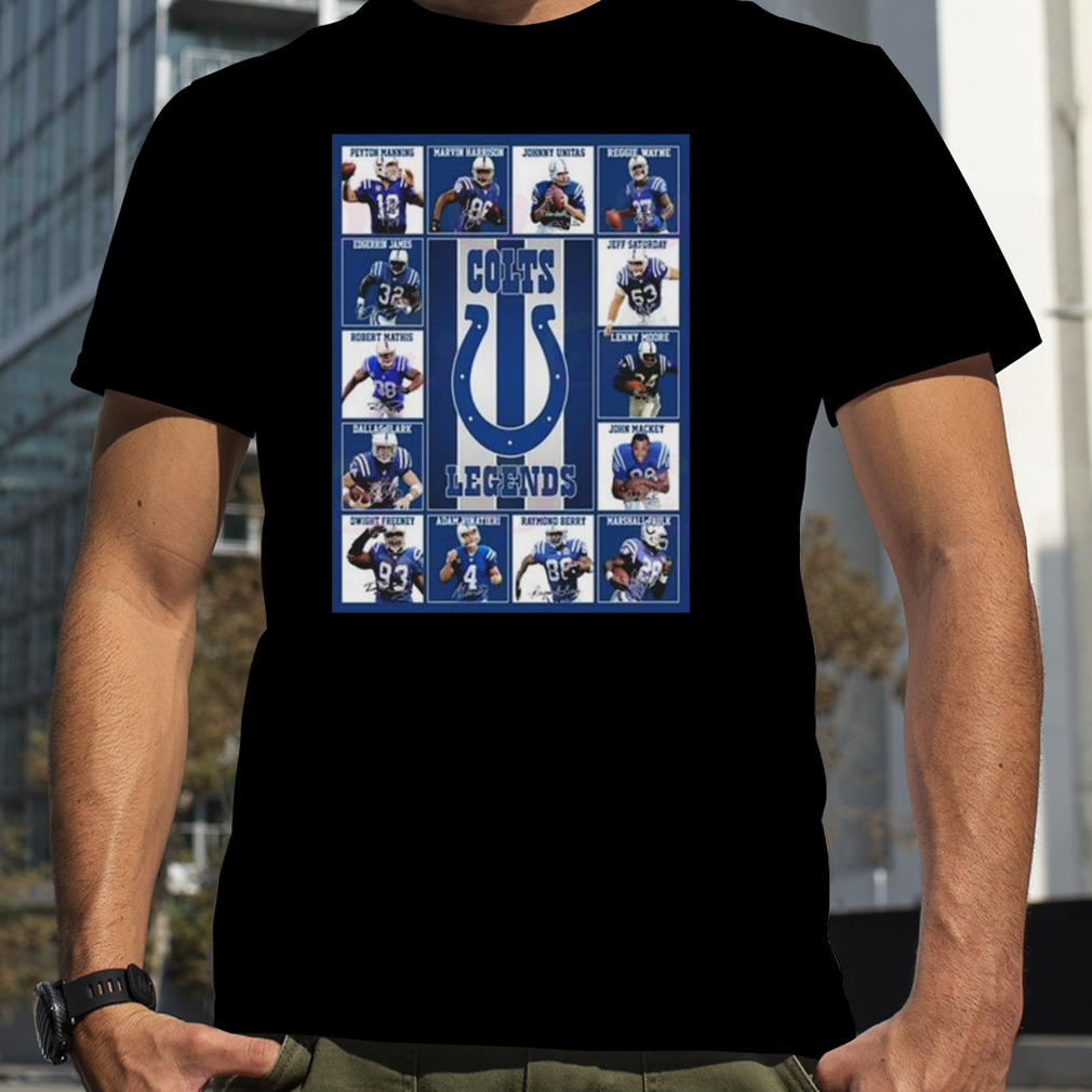 Indianapolis Colts Legends Players 2023 Signatures shirt
