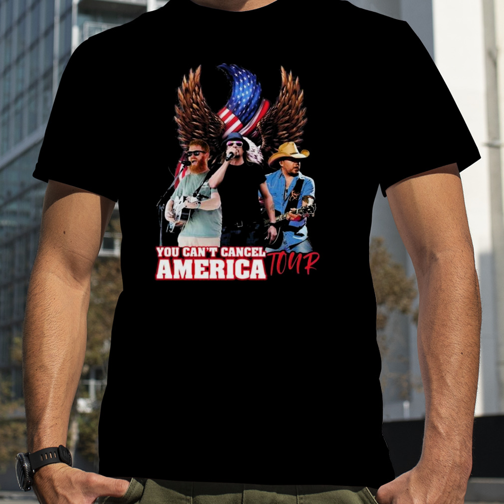 Jason Kid Rock And Oliver Anthony’s You Can’t Cancel America Tour T-shirt