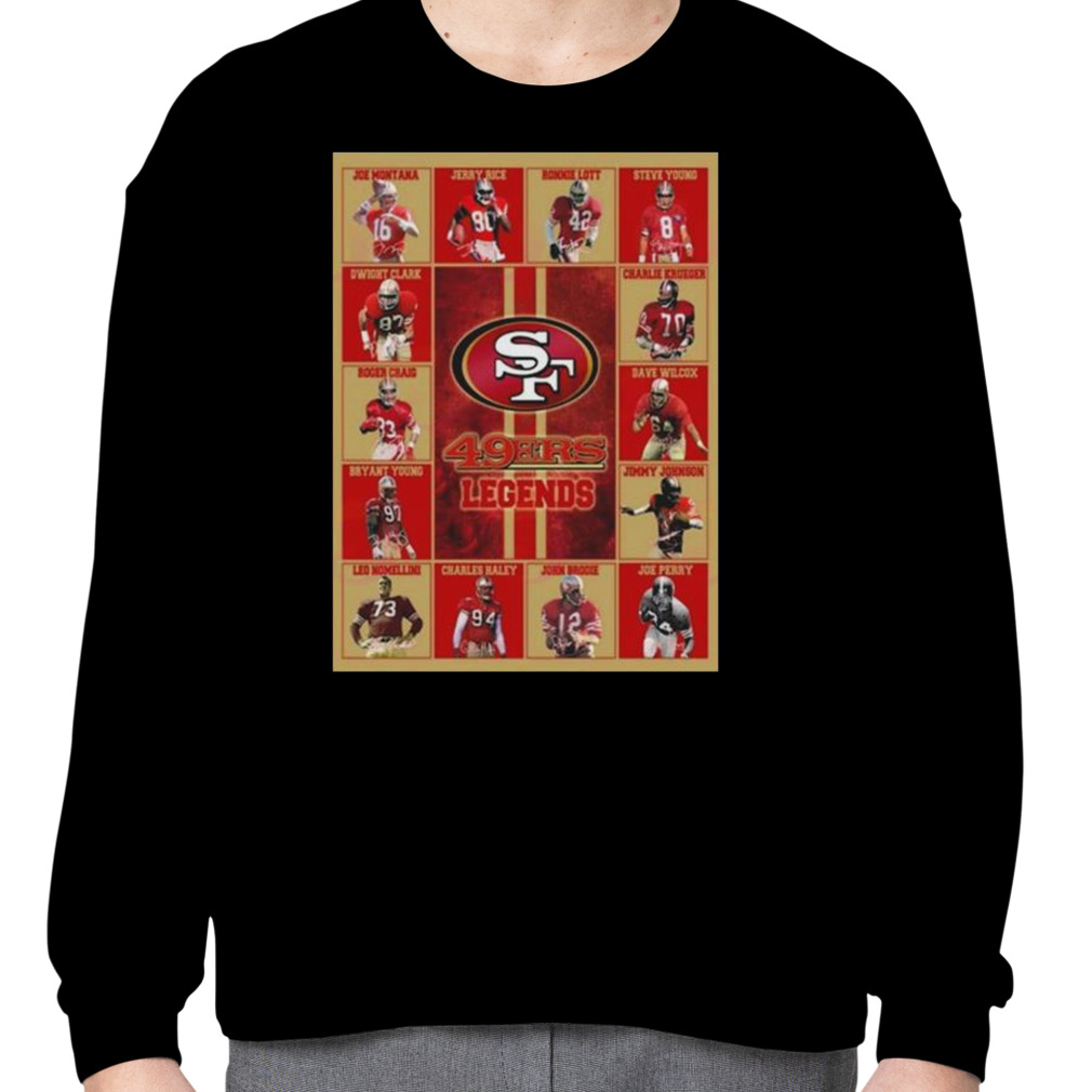 San Francisco 49Ers Legends Players 2023 Signatures Shirt - Peanutstee