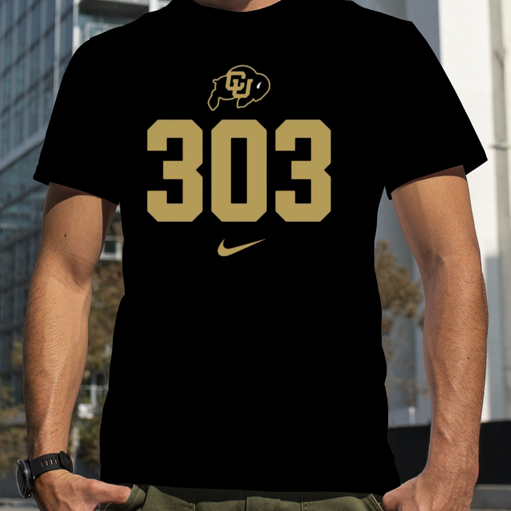 Nike Men's Colorado Buffaloes Black 303 Area Code Shirt by