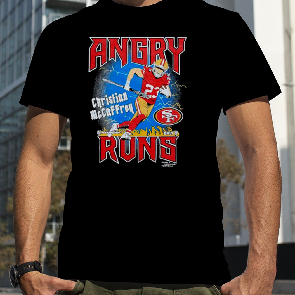 Angry Runs 49ers Christian Mccaffrey Shirt, hoodie, sweater and long sleeve