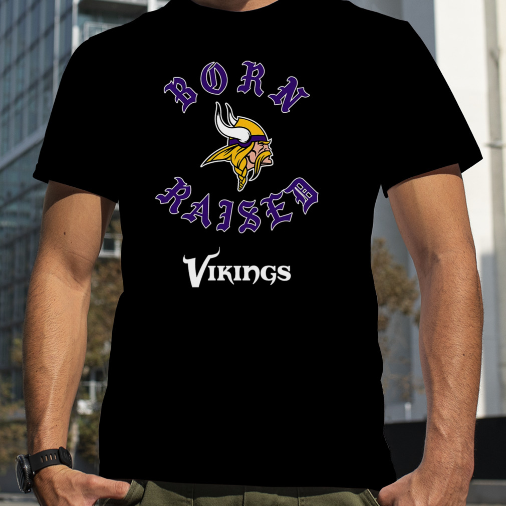 Minnesota Vikings Born X Raised Unisex T-shirt - Shibtee Clothing