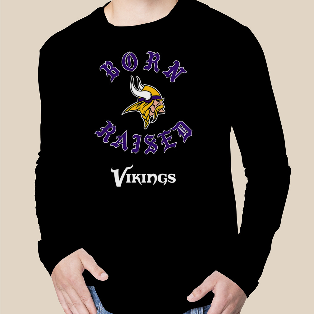 Minnesota Vikings Born X Raised Unisex T-shirt - Shibtee Clothing