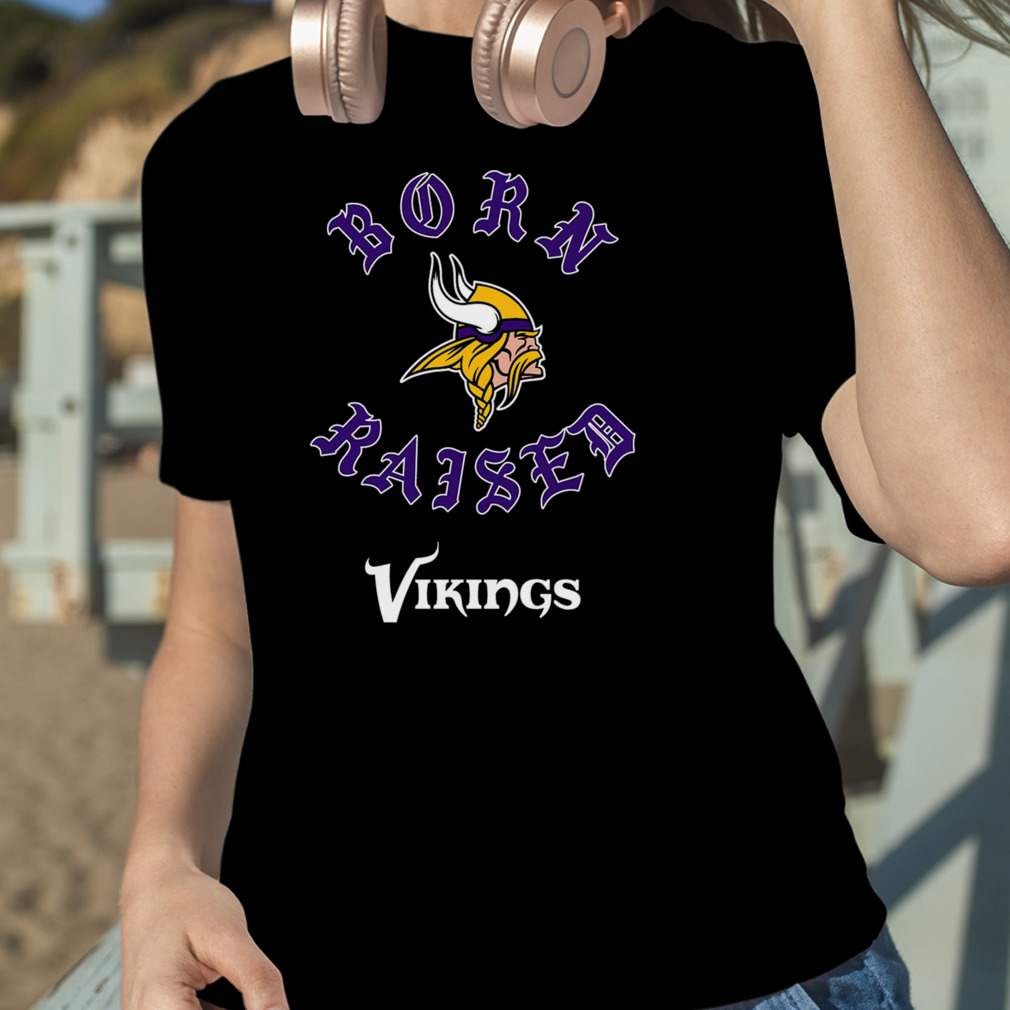 Minnesota Vikings Born X Raised Unisex T-shirt - Shibtee Clothing