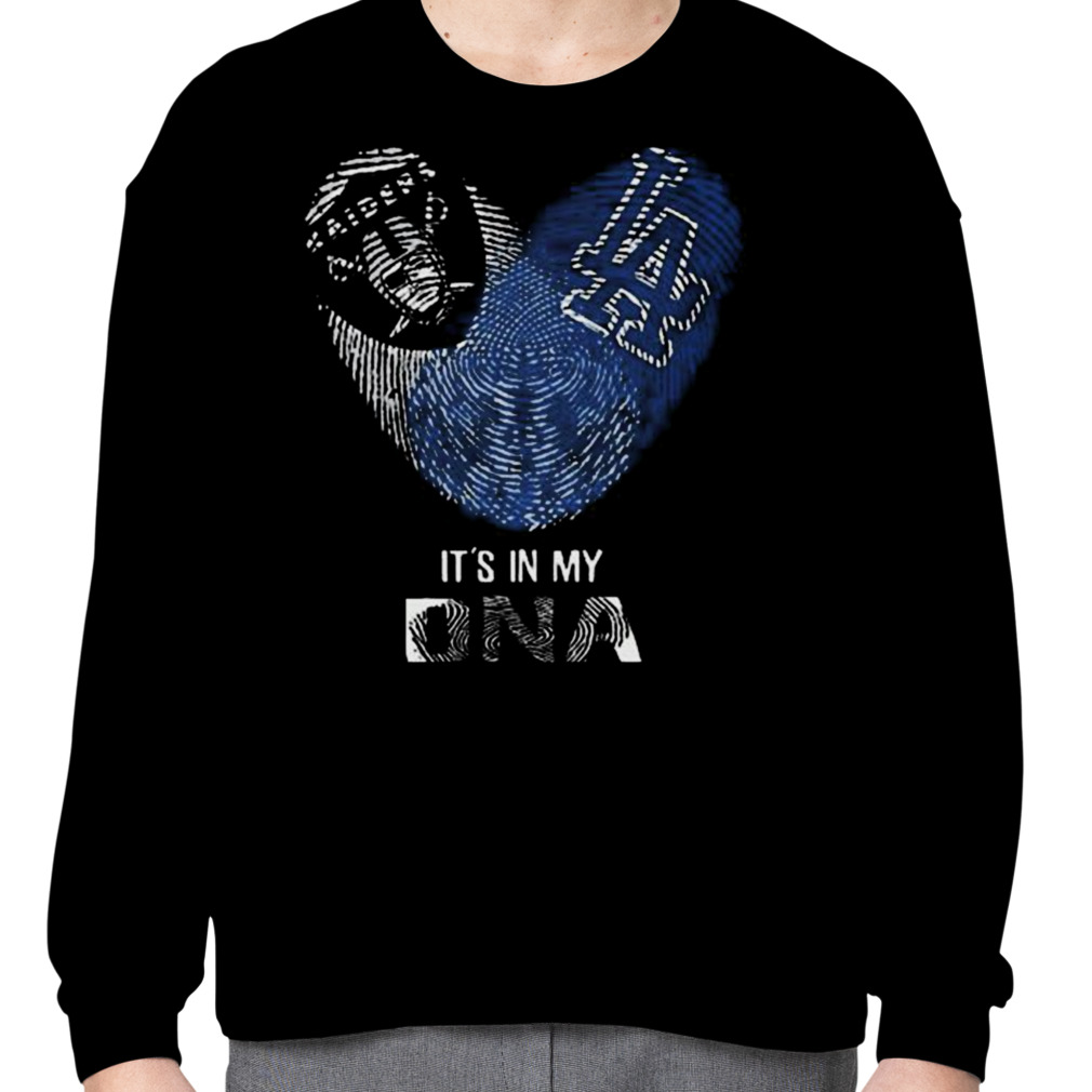 Raiders And Los Angeles Dodgers Heart It's In My Dna 2023 Shirt