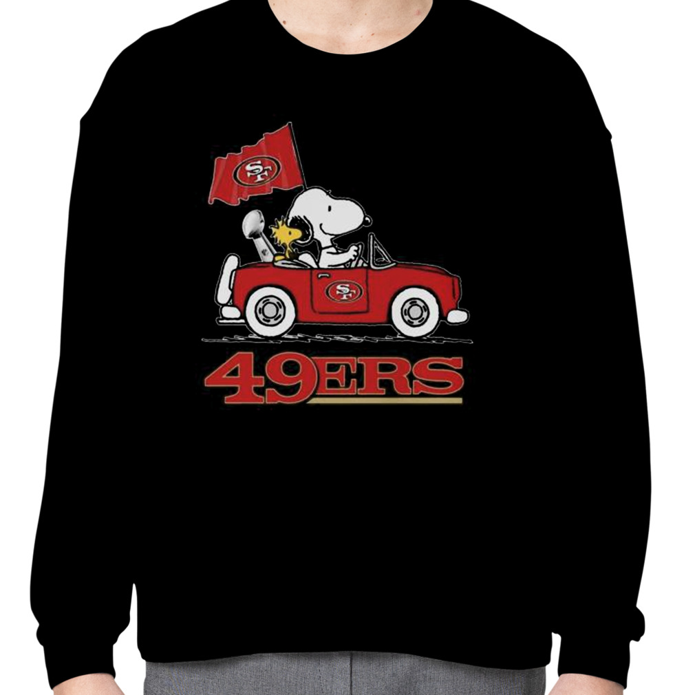 Snoopy And Woodstock San Francisco 49ers Driving Car 2023 shirt