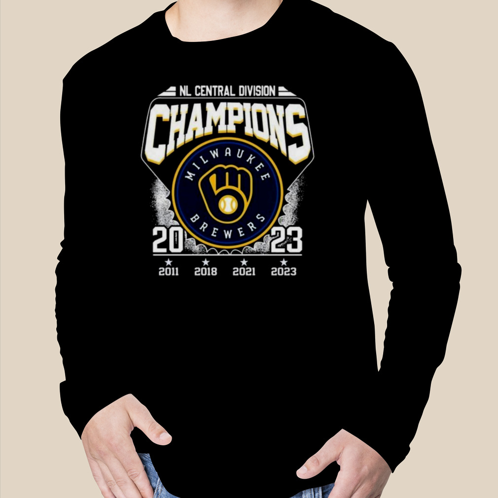 Nl Central Divison Champions Milwaukee Brewers 2011 2018 2021 2023 T-shirt  - Shibtee Clothing