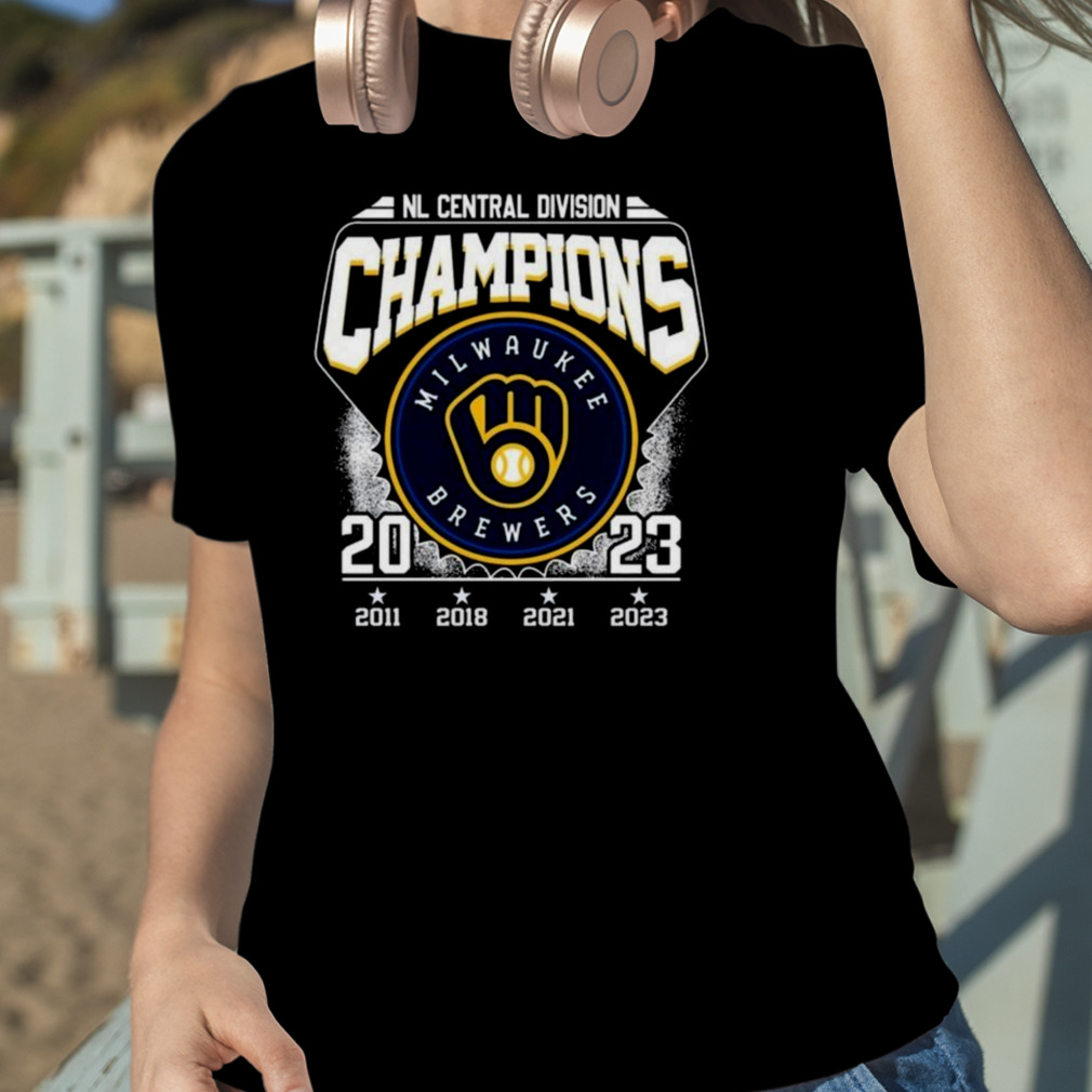 Nl Central Divison Champions Milwaukee Brewers 2011 2018 2021 2023 Tee  Shirt - HollyTees